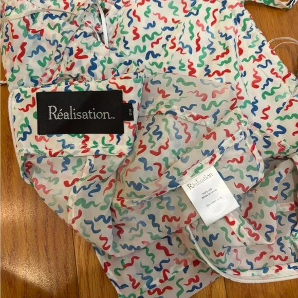 Realisation Par THE ANA Camisole in White Squiggle, size XS - Picture 11 of 15